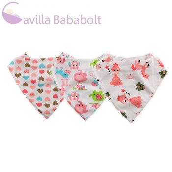 Baby Care nyálkendő (3db) - lányos