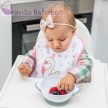 BABYONO Zárható tál tapadókoronggal és kanállal 300 ml kék