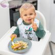 BABYONO Szilikon kanál puha végű sárga 6h+