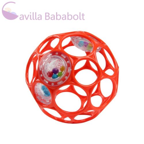 OBALL RATTLE játék 10 cm, Narancs-új 0hó+