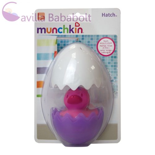 Munchkin fürdőjáték - Hatch Kiskacsa tojásban - szín pink