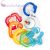 BABY EINSTEIN Rágóka csörgővel C karikán, Rattle & Soothe™ 0hó+