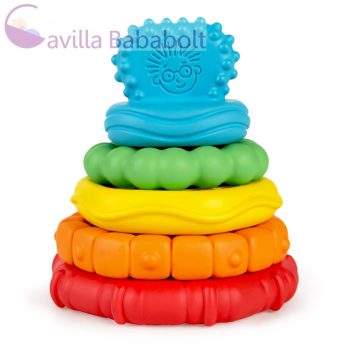   BABY EINSTEIN Rágóka építőjáték 2in1 Stack & Teethe™ 0hó+