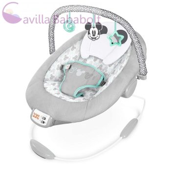   BRIGHT STARTS Rezgő pihenőszék dallamokkal Mickey Mouse Cloudscapes