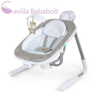   Bright Starts INGENUITY Rezgő hinta dallamokkal USB Dual-Direction AnyWay Sway™ Ray™