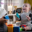 BABY EINSTEIN Connectables Játék mágneses kockák aktivitásokkal Bridge & Learn 15 db, 6hó+