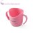 BABYONO Ergonomikus bögre fogantyúval 120 ml rózsaszín 6m+