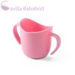 BABYONO Ergonomikus bögre fogantyúval 120 ml rózsaszín 6m+