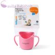 BABYONO Ergonomikus bögre fogantyúval 120 ml rózsaszín 6m+