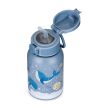 PETITE&MARS Rozsdamentes termosz palack szívószállal 350 ml Whale Song 12m+