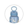 PETITE&MARS Rozsdamentes termosz palack szívószállal 350 ml Whale Song 12m+