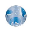 PETITE&MARS Rozsdamentes termosz palack szívószállal 350 ml Whale Song 12m+