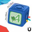 BABY EINSTEIN Connectables Játék mágneses kockák aktivitásokkal Add & Stack 6 db, 6hó+