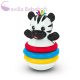 BABY EINSTEIN Rágóka építőjáték zebra Stack & Wobble Zen™ 3hó+