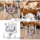 INGENUITY Átalakítható hinta dallamokkal Swing 'n Go Chambray 0hó+