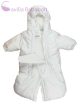 Mintás vízlepergetős, kapucnis bélelt bébizsák, overál, Méret - 56-62