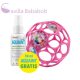 OBALL RATTLE játék 10 cm 0hó+ pink + AJÁNDÉK Aquaint TERMÉSZETES tisztító folyadék  50ml