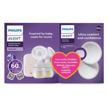 Philips AVENT Elektromos mellszívó DUO SCF397/31+Ajándék