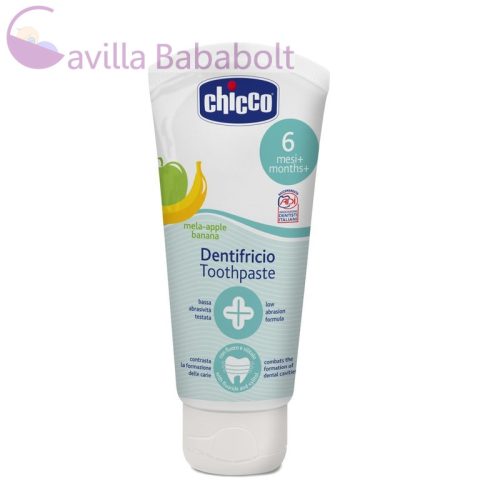 Chicco Alma-Banán ízű fogkrém Xilitollal (50ml) 6m+