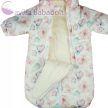Virágos kapucnis bélelt bébizsák, Méret - 80-86-os
