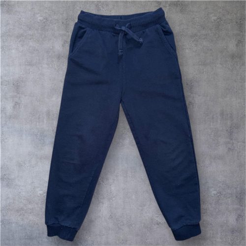 Kék pamut szabadidő nadrág, Méret 122-es (6-7 év)