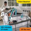 BABY EINSTEIN Kiságy járókával és zongorával 3 az 1-ben Kick & Snooze™ 0 m+