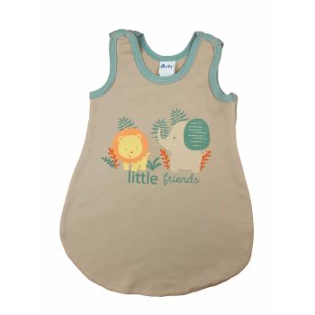   Ujjatlan vékony pamut hálózsák Szafaris mintával, Méret - 74-es 1 TOG