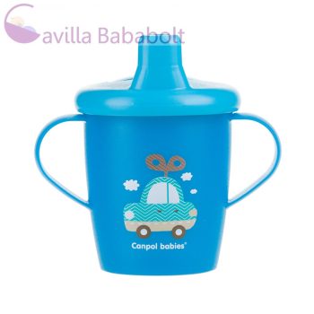 CANPOL BABIES csöpögésmentes itató 250ml - kék