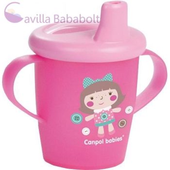 CANPOL BABIES csöpögésmentes itató 250ml - pink