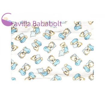   BabyBruin nyomott mintás textil pelenka, 2db - Kék Maci párnával minta