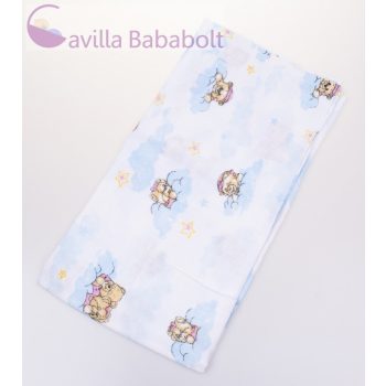   BabyBruin nyomott mintás textil pelenka, 2db - Maci felhővel minta