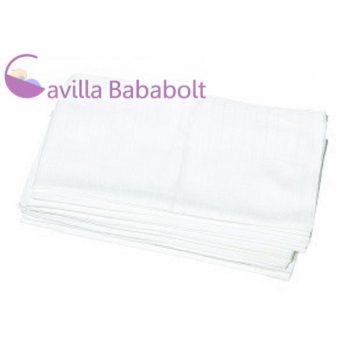 Cseh pelenka 2 db - fehér textilpelenka, 70 X 70 cm