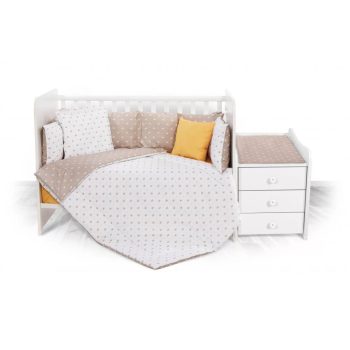   Lorelli ágynemű garnitúra Trend kombi ágyhoz - Crowns Latte