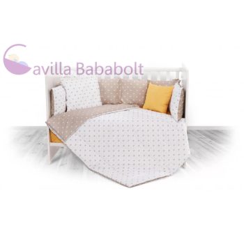 LORELLI 5 RÉSZES ÁGYNEMŰ GARNITÚRA - CROWNS LATTE