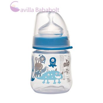   NIP PP széles szájú cumisüveg 150ml szilikon tejes etetőcumival