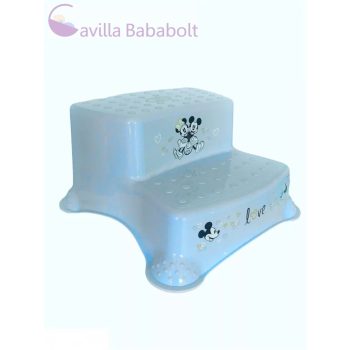   LORELLI DISNEY MINTÁS LÉPCSŐS FELLÉPŐ - MICKEY MINNIE LOVE LIGHT BLUE