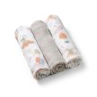 BABYONO Bambusz pelenka 3 db szürke