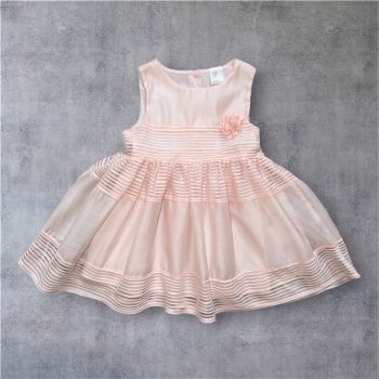   H&M halványrózsaszín alkalmi ruha, Méret 12-18 hó (80-86-os)