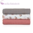 PETITE&MARS Bambusz muszlin 3db-os pelenka szett Moussy Rose Rainbows, 68 x 68 cm