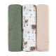 PETITE&MARS Bambusz muszlin 3db-os pelenka szett Moussy Llama Vibes 68 x 68 cm