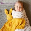 PETITE&MARS Bambusz muszlin szundikendő Hugo Cinnamon Spice 0m+