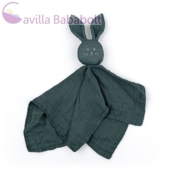   PETITE&MARS Bambusz muszlin szundikendő Hugo Misty Green 0hó+