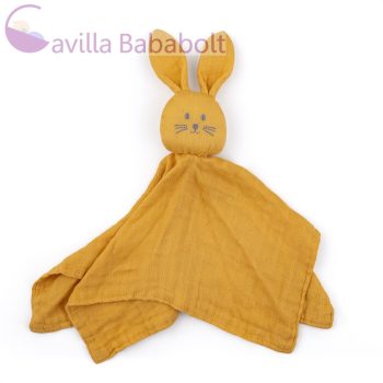   PETITE&MARS Bambusz muszlin szundikendő Hugo Intense Ochre 0hó+