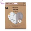 PETITE&MARS Bambusz muszlin 2db-os pelenka szett Misty Grey Planes, 120 x 120 cm