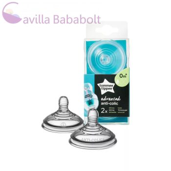   Tommee Tippee Advanced Anti-Colic lassú folyású etetőcumi  0hó+