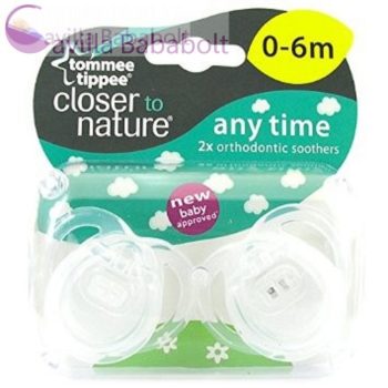   Tommee Tippee CTN ANY TIME játszócumi 0-6 hó 2db (NATURAL) [43335485]