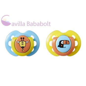 Tommee Tippee fun style játszócumi 0-6 hó 2db zsiráf