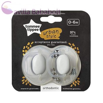 Tommee Tippee Urban style játszócumi 0-6hó 2db unisex