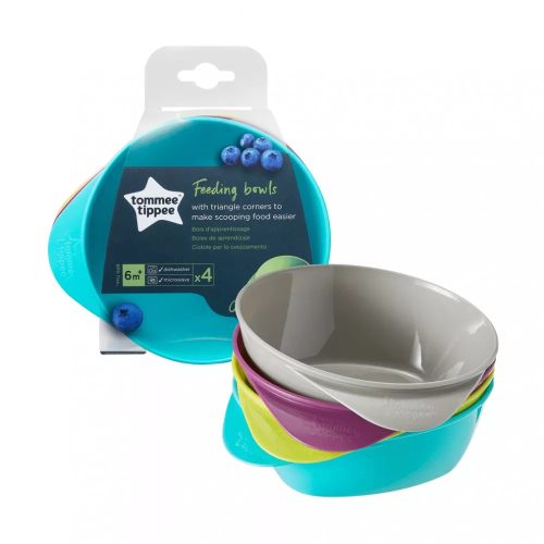 Tommee Tippee Easy Scoop etetőtálka 4 db 6 hó+