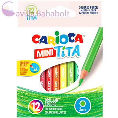 Carioca Mini Tita törésálló színes ceruza szett 12db-os